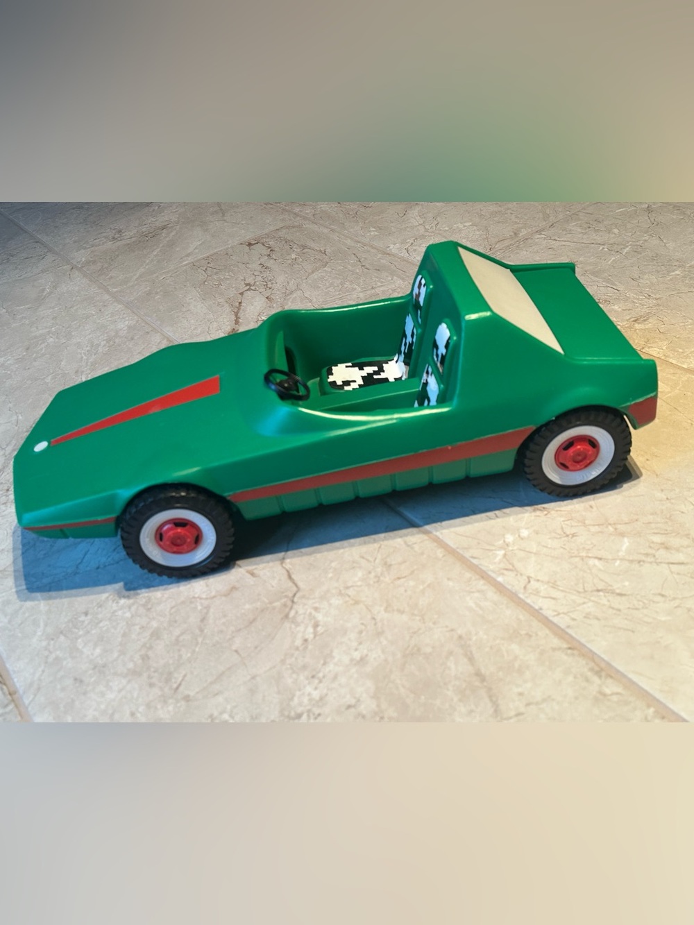 Barbie Ken German convertible car 1970’s Sears & Robucks green stickers intact